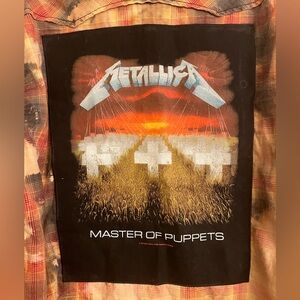 Decree Upcycled Metallica Plaid Shirt
